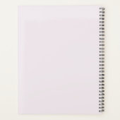 Calendrier Personnalisé Mignon Rose Minimal 2025 P (Dos)