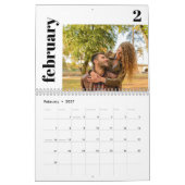 Calendrier personnalisé moderne (Feb 2027)