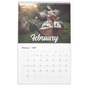 Calendrier personnalisé moderne 2025 (Feb 2027)