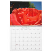 Calendrier personnalisé Rose Fleurs Amour Amour Am (Jan 2026)