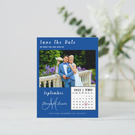 Calendrier personnalisé simple avec photo Carte p (Debout devant)