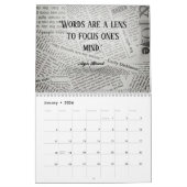 Calendrier personnalisé simple Inspiration minimal (Jan 2026)