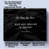 Calendrier personnalisé simple Inspiration minimal