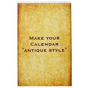 Calendrier personnalisé "STYLE ANTIQUE" + vos phot