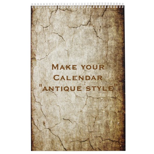 Calendrier personnalisé "STYLE ANTIQUE" + vos phot (Protection)