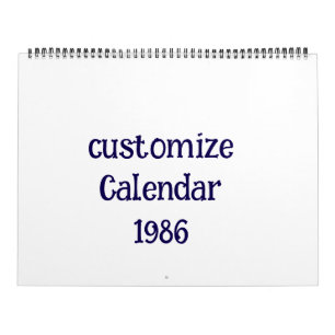 Calendrier personnaliser la carte T deux pages