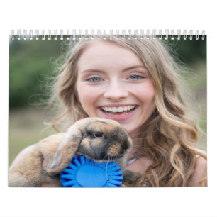 Calendrier Personnaliser la photo de lapin de concours de bét