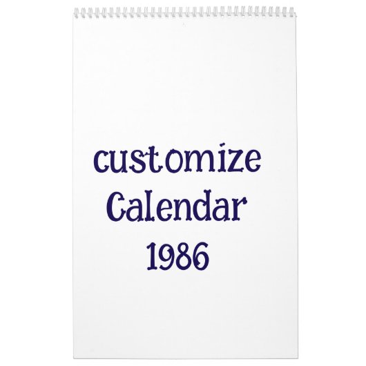 Calendrier personnaliser Medium (Protection)