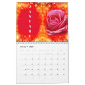 CALENDRIER PERSONNALISER PERSONNALISER LES ROSES ROUGES (Jan 2026)