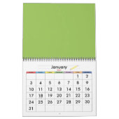 Calendrier Pétales verts (Jan 2027)