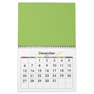 Calendrier Pétales verts
