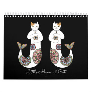 Calendrier Petit chat de sirène