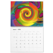 Calendrier Petit-déjeuner psychédélique Trippy Art Abstrait (Mar 2026)