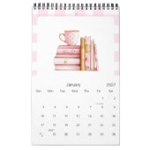 Calendrier Petit Fille Rose 2026 (Jan 2027)