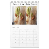 Calendrier Petite page du jardinier, en blanc (Mar 2026)