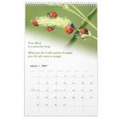 Calendrier Petits coccinelles et citations de motivation (Mar 2027)