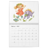 Calendrier Petits Explorateurs & Dinosaures Mignons – Calendr (Feb 2027)