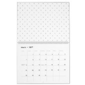 Calendrier Petits, gris foncé plus des signes et des points d (Mar 2027)