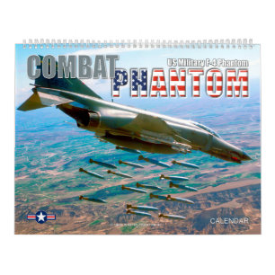 CALENDRIER PHANTOM DE COMBAT - F-4 PHANTOM MILITAIRE AMÉRICAI