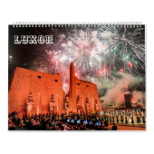 Calendrier Pharaons Temple de Louxor Nuit Paysage Photographi (Protection)
