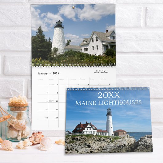 Calendrier Phare du Maine 2025 Photos