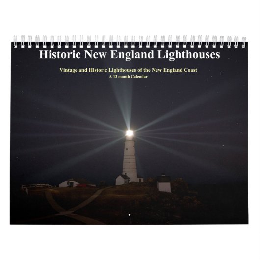 Calendrier Phare historique de la Nouvelle-Angleterre (Protection)