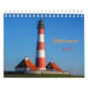 Calendrier phare personnalisé Texte de l'année mod