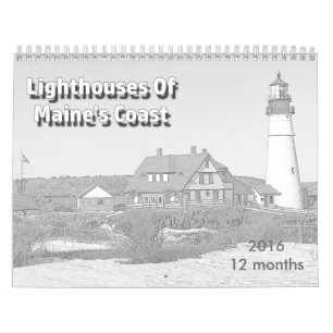 Calendrier Phares de la côte du Maine