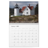 Calendrier Phares de la côte du Maine (Jan 2027)