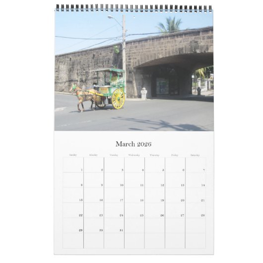 Calendrier philippine maniaque (Mar 2026)