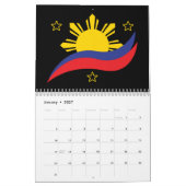 Calendrier Philippines Drapeau philippin Fierté nationale Art (Jan 2027)