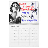 Calendrier phobique d'Halloween 2025 (Feb 2026)