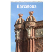 Calendrier photo 12 mois Barcelone, Espagne (Protection)