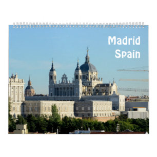 Calendrier photo 12 mois Madrid, Espagne