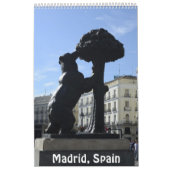 Calendrier photo 12 mois Madrid, Espagne (Protection)