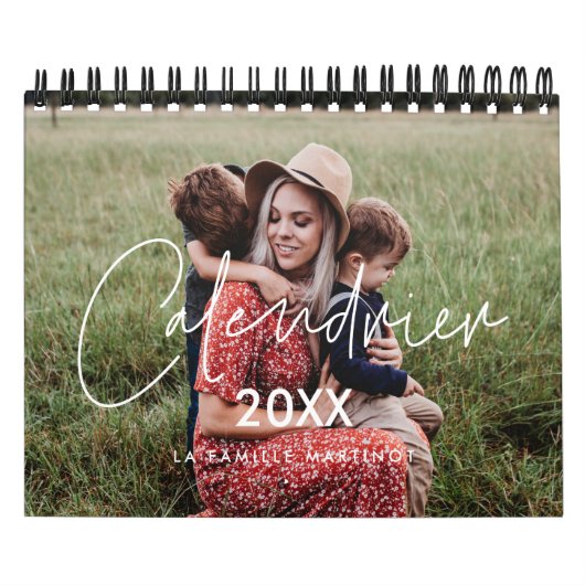 Calendrier photo 2022 moderne et minimaliste (Protection)