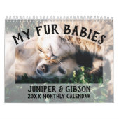 Calendrier photo 2024 : Fourrure Bébés, Animaux do (Protection)