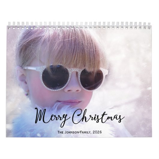 Calendrier photo 2026 Joyeux Noël (Protection)
