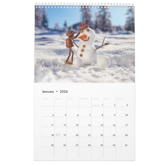 Calendrier photo Acorn Elves / Dubanci (Jan 2026)