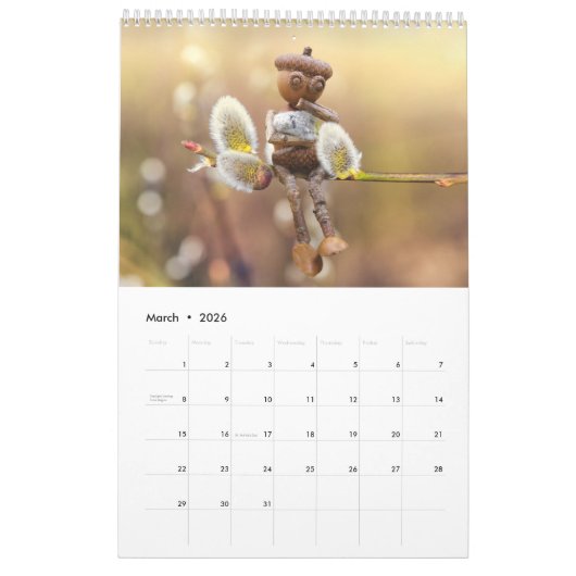 Calendrier photo Acorn Elves / Dubanci (Mar 2026)