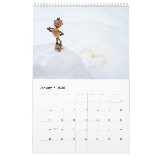 Calendrier photo Acorn Elves / Dubanci (Jan 2026)