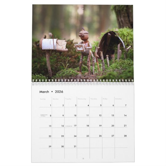 Calendrier photo Acorn Elves / Dubanci (Mar 2026)