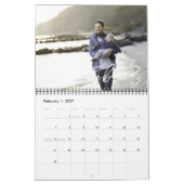 Calendrier photo aquarelle rustique de verdure 202 (Feb 2027)