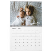 Calendrier photo aquarelle rustique de verdure 202 (Jan 2027)