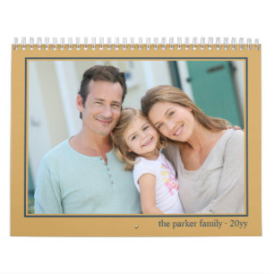 Calendrier Photo avec Image par Mois Ocres