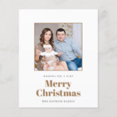 Calendrier photo BUDGET 2024 Joyeuse carte de Noël (Devant)