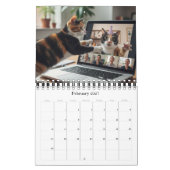 Calendrier Photo Chats Amusants au Bureau 2026 / C (Feb 2027)