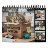 Calendrier Photo Chats Amusants au Bureau 2026 / C (Protection)