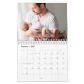 Calendrier Photo Collage de la première année du bébé Garde-f (Feb 2027)