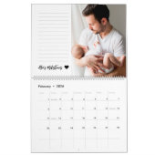 Calendrier Photo Collage de la première année du bébé Garde-f (Feb 2026)